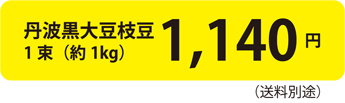 丹波黒大豆枝豆1束